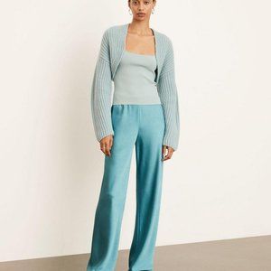 New Vince - Rib Bolero in Pale Bay Blue Size M/L
